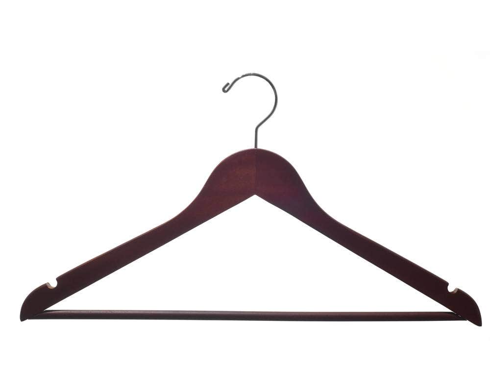 Wooden Suit Hangers | Flat - Eddie's Hang-Up Display Ltd.