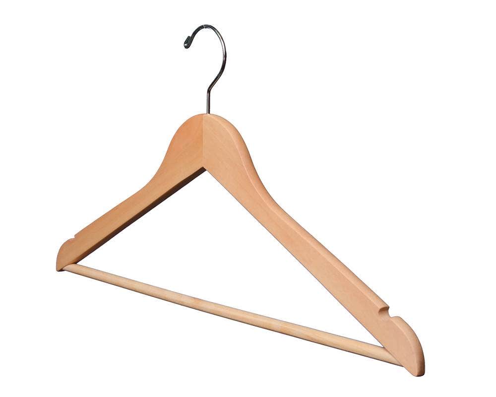 Wooden Suit Hangers | Flat - Eddie's Hang-Up Display Ltd.