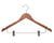 Cintres de costume en bois avec clips | Plat | Paquet de 100