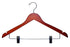 Wooden Suit Hangers with Clips | Flat | 100 Pk