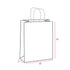 50% Recycled Paper Shopper Bags | Kraft White | Twisted Paper Handles - Eddie's Hang-Up Display Ltd.