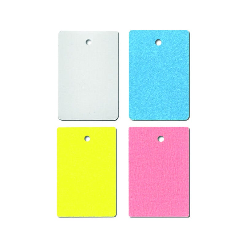 Small Blank Merchandise Tags | Stringless | 1000 Pk - Eddie's Hang-Up Display Ltd.
