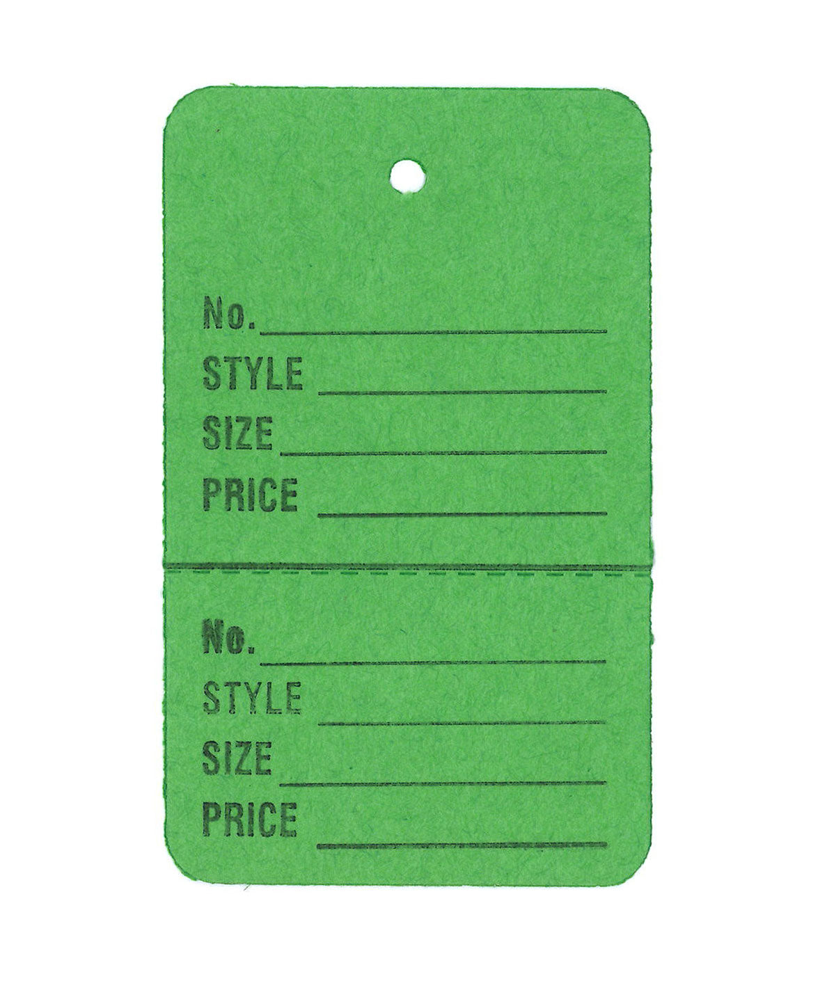 Large Stringless Tags | 2 Part | Pack of 1000 - Eddie's Hang-Up Display Ltd.