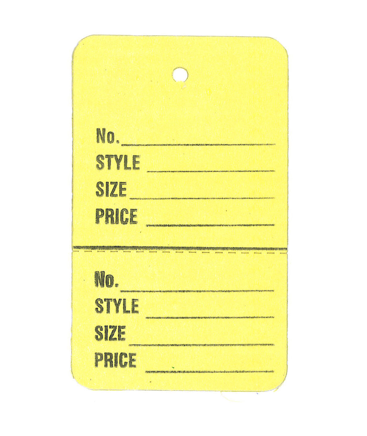 Large Stringless Tags | 2 Part | Pack of 1000 - Eddie's Hang-Up Display Ltd.