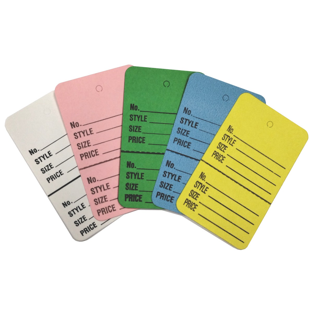 Large Stringless Tags | 2 Part | Pack of 1000