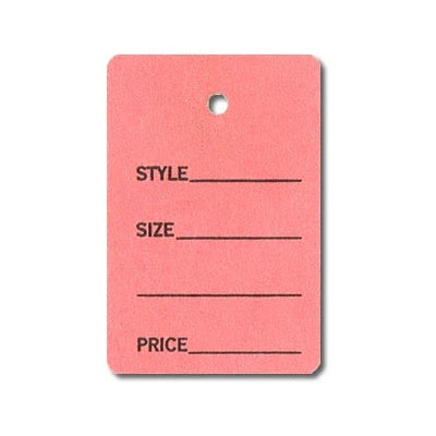 Stringless Tags | 1 Part | Small | 1000 Pk - Eddie's Hang-Up Display Ltd.