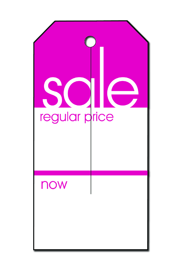 Slit Tags | Sale/Regular/Now | 250 Pk - Eddie's Hang-Up Display Ltd.