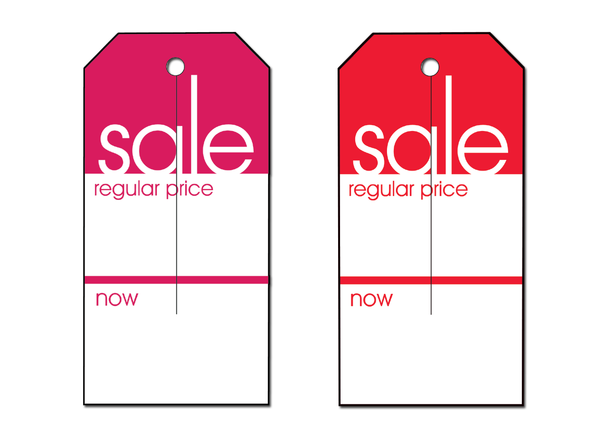 Slit Tags | Sale/Regular/Now | 250 Pk - Eddie's Hang-Up Display Ltd.