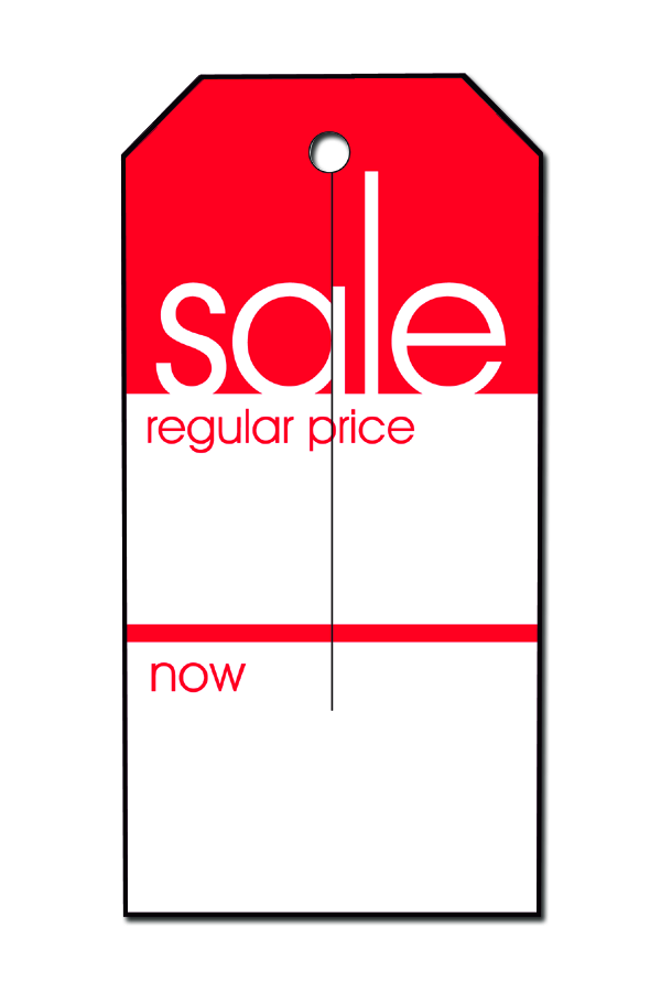 Slit Tags | Sale/Regular/Now | 250 Pk - Eddie's Hang-Up Display Ltd.