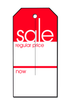 Slit Tags | Sale/Regular/Now | 250 Pk
