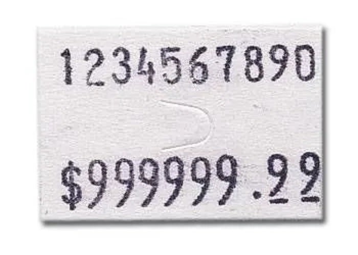Sato Labels | 2 Lines 10 Characters - Eddie's Hang-Up Display Ltd.