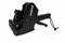 Black Samark label printer on a white background