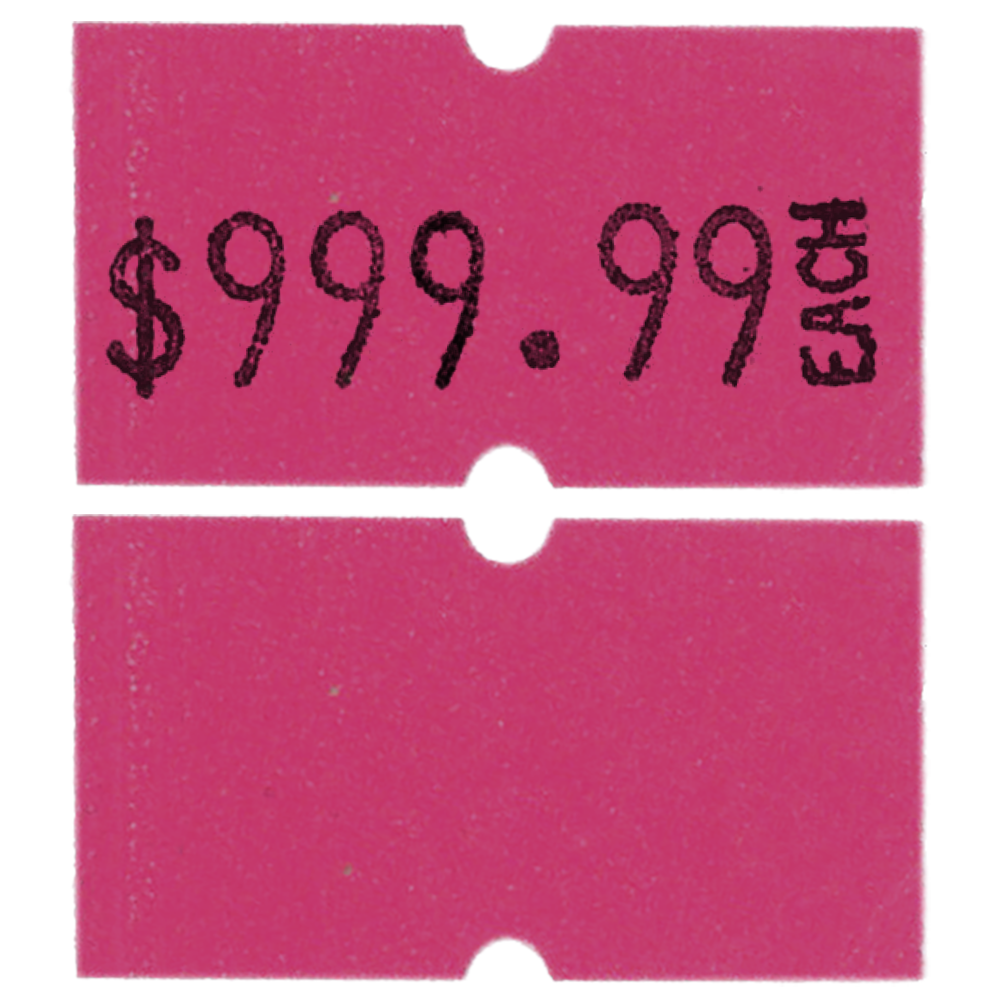 MX 5500 Plus (1 Line 8 Characters) Labels | Roll of 1000 - Eddie's Hang-Up Display Ltd.