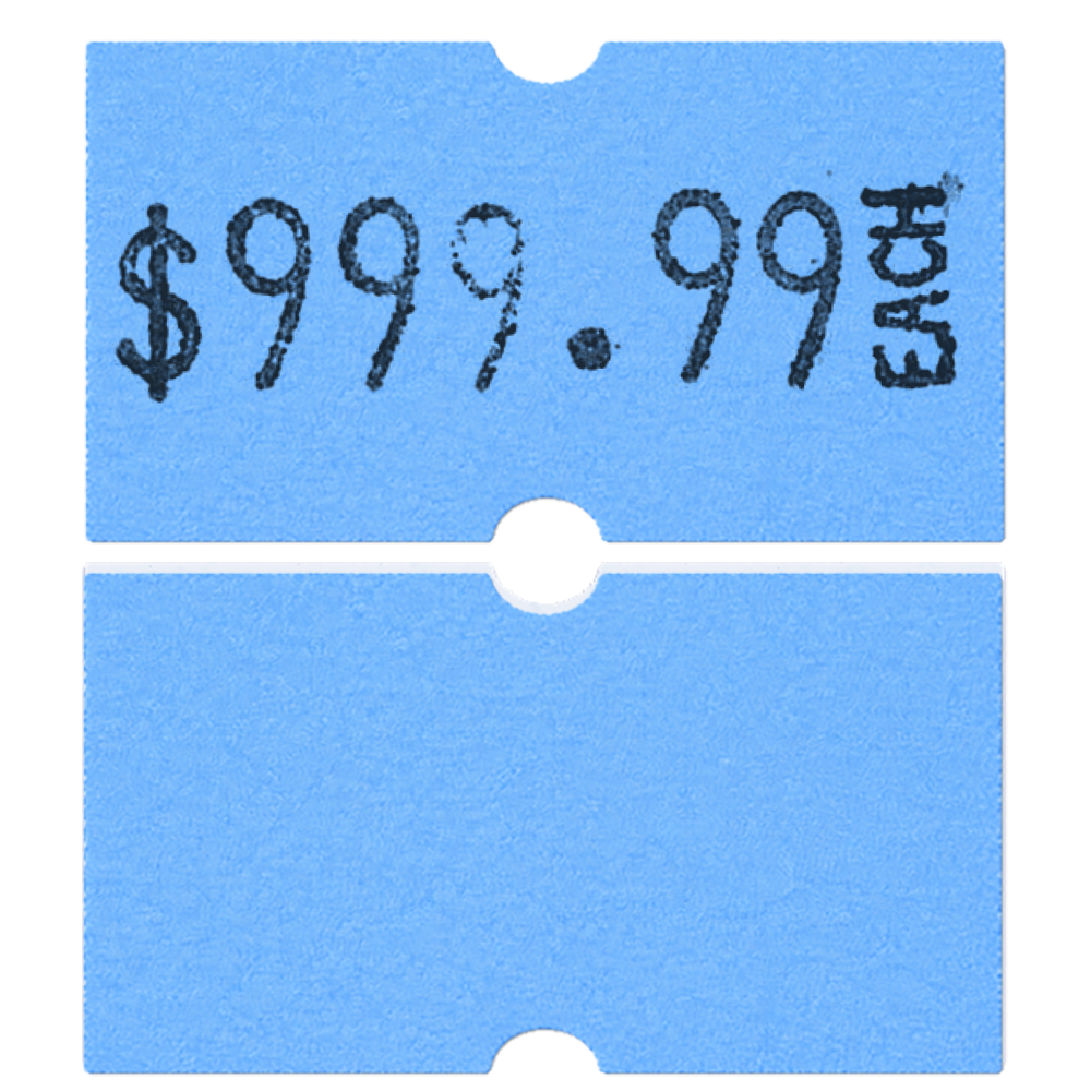 MX 5500 Plus (1 Line 8 Characters) Labels | Roll of 1000 - Eddie's Hang-Up Display Ltd.