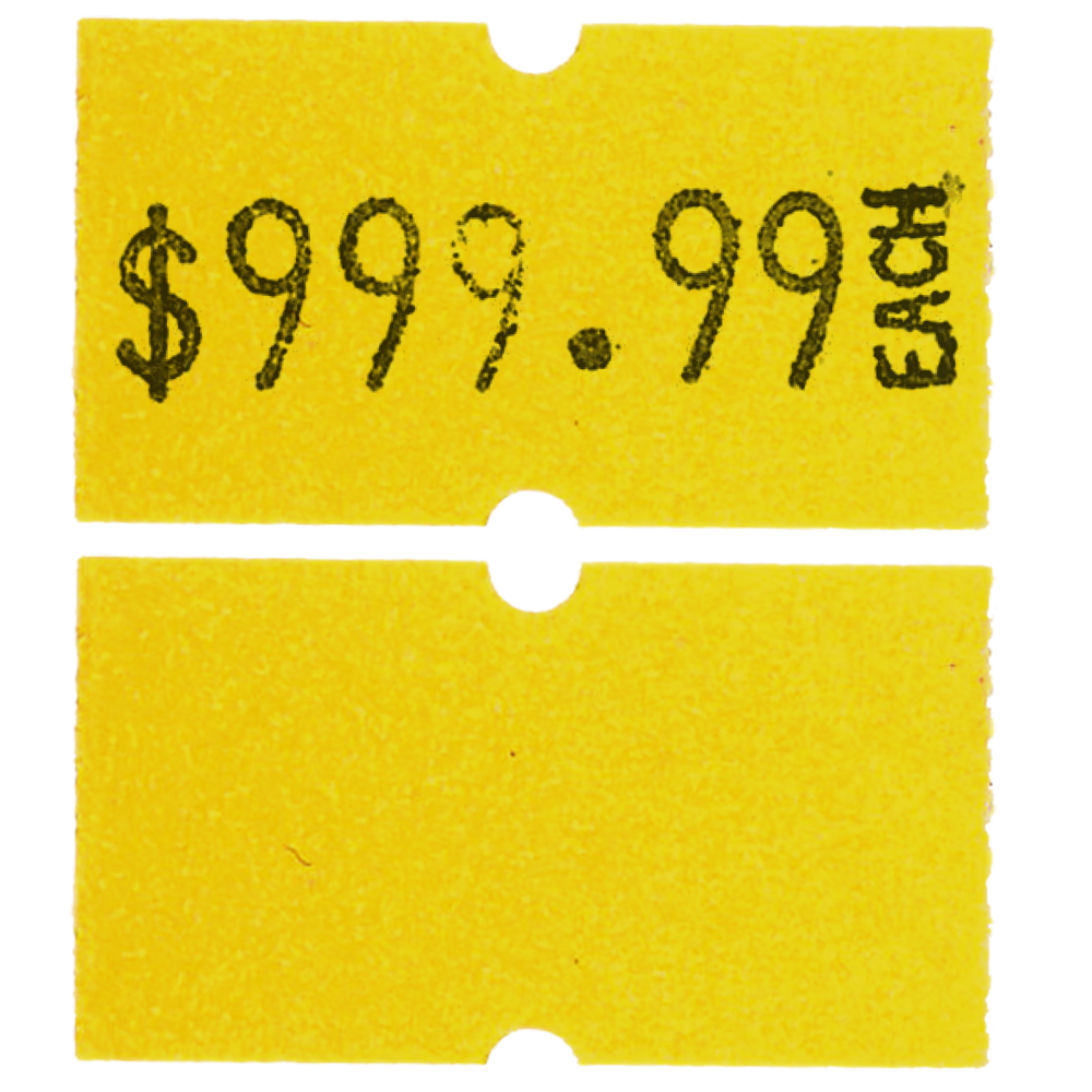 MX 5500 Plus (1 Line 8 Characters) Labels | Roll of 1000 - Eddie's Hang-Up Display Ltd.