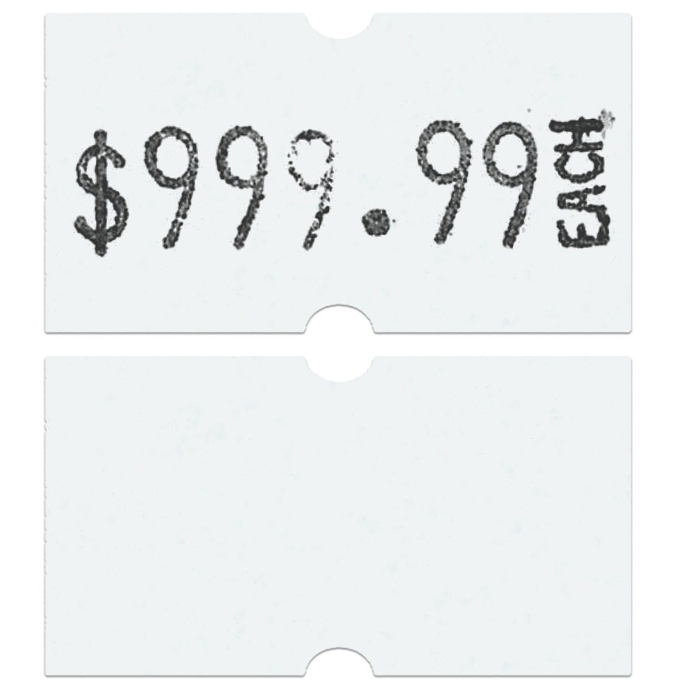 MX 5500 Plus (1 Line 8 Characters) Labels | Roll of 1000 - Eddie's Hang-Up Display Ltd.