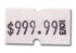 MX 5500 Plus Labels | 1 Line 8 Characters | Roll of 1000 - Eddie's Hang-Up Display Ltd.