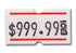MX 5500 Plus Labels | 1 Line 8 Characters | Roll of 1000 - Eddie's Hang-Up Display Ltd.