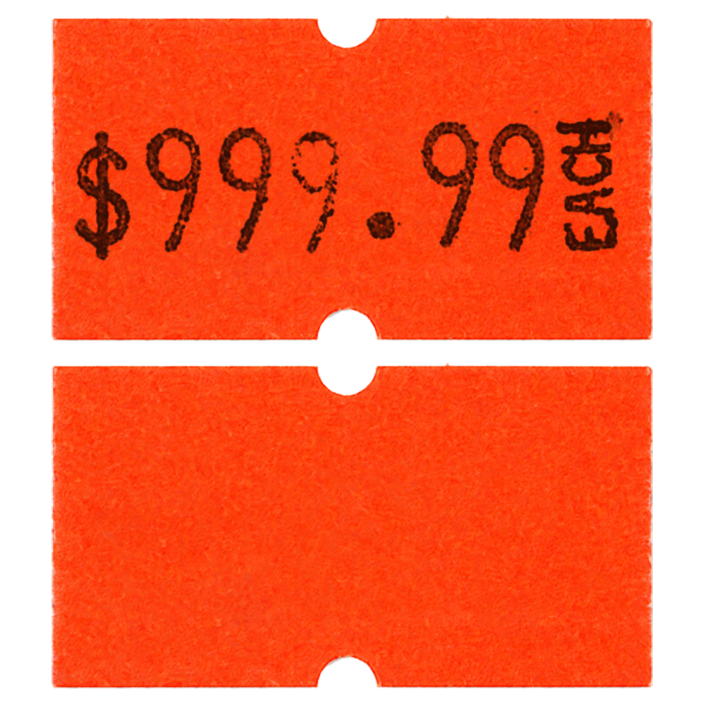 MX 5500 Plus (1 Line 8 Characters) Labels | Roll of 1000 - Eddie's Hang-Up Display Ltd.