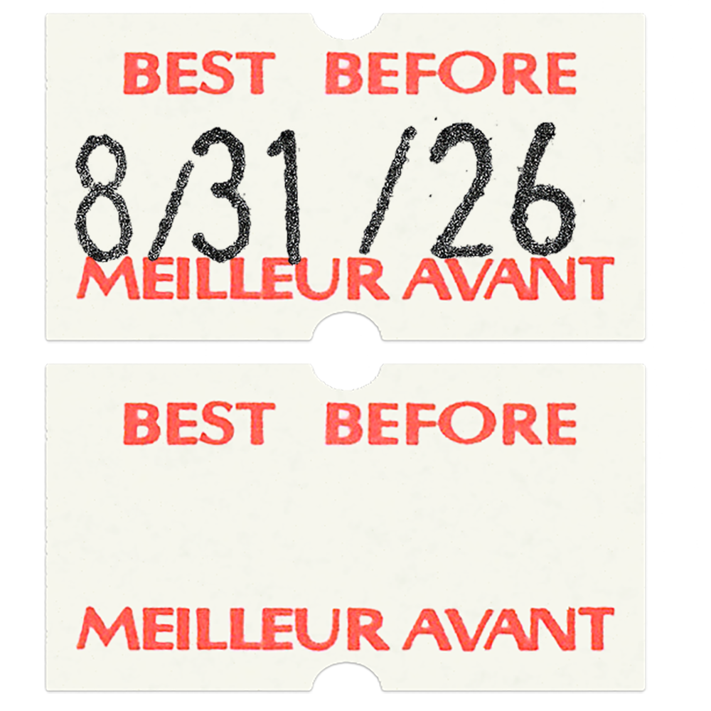 MX 5500 Plus (1 Line 8 Characters) Labels | Roll of 1000 - Eddie's Hang-Up Display Ltd.