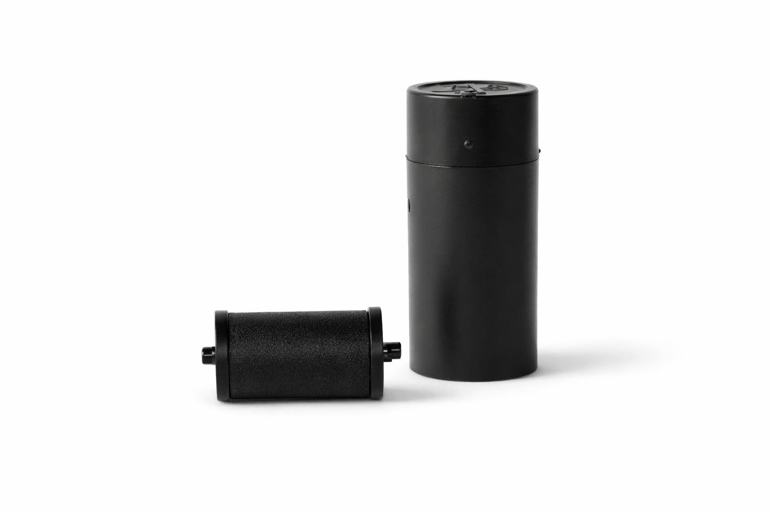 Ink roller on a white background