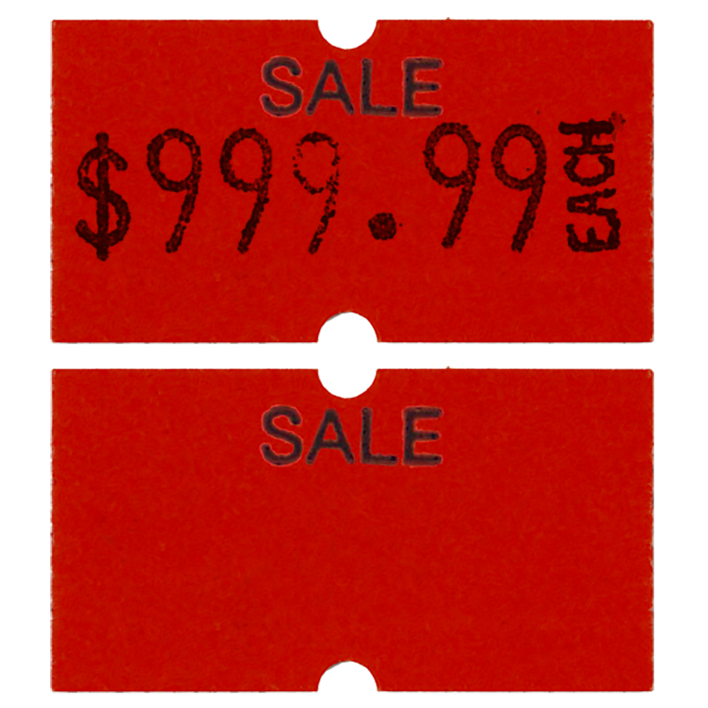 MX 5500 Plus (1 Line 8 Characters) Labels | Roll of 1000 - Eddie's Hang-Up Display Ltd.