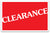 CLEARANCE double-sided showcard