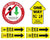 Floor Decals | Safe Shop | One Way Directional Kit - Eddie's Hang-Up Display Ltd.