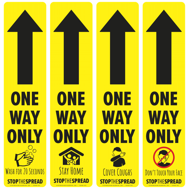 One Way System Floos Sticker Floor Decals | Safe Shop | One Way Directional Kit | Eddie's – Eddie's ...