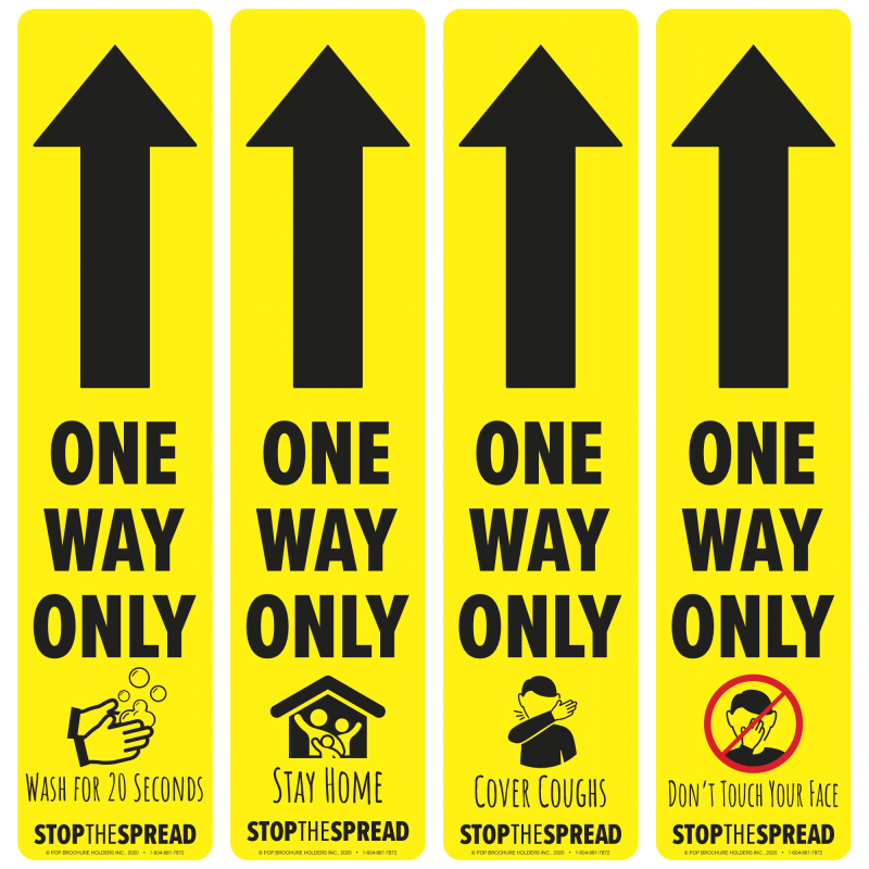 One Way Arrow Floor Decals | Safe Shop Kit