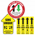 Floor Decals | Safe Shop | One Way Directional Kit