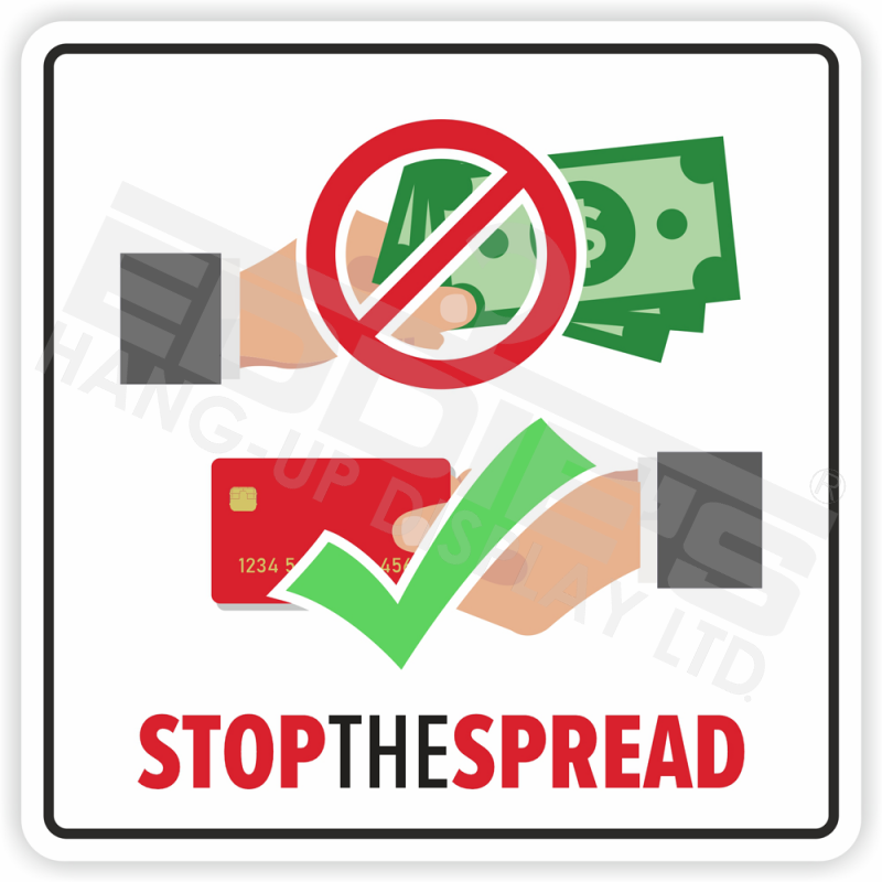 Debit & Credit Only Signs/ Decals | 4 Per Pack - Eddie's Hang-Up Display Ltd.
