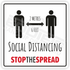 Social Distancing' Signs/ Decals | 4 Per Pack - Eddie's Hang-Up Display Ltd.