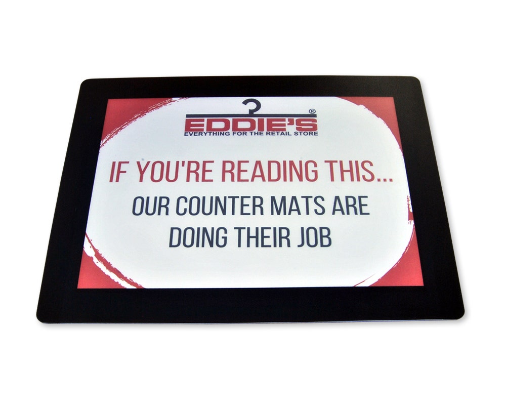 Retail Counter Mats & Sign Holders - Eddie's Hang-Up Display Ltd.