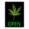 Cannabis Dispensary 'Open' Sign Insert For Backlit Sign Holders |11" x 17" - Eddie's Hang-Up Display Ltd.