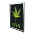 Cannabis Dispensary 'Open' Sign Insert For Backlit Sign Holders |11" x 17" - Eddie's Hang-Up Display Ltd.