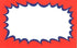 Blank Burst Show Cards | White, Red & Blue - Eddie's Hang-Up Display Ltd.