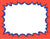 Vinyl "Burst" Wipe-Off Show Cards | White, Red & Blue - Eddie's Hang-Up Display Ltd.
