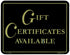 Plastic Single-Sided Policy Cards | "Gift Certificates Available" - Eddie's Hang-Up Display Ltd.