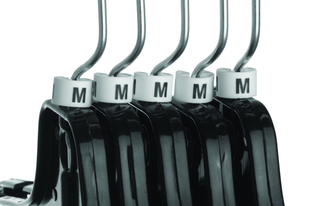 Mini Size Markers For Hangers | Black on White | 100  Pack - Eddie's Hang-Up Display Ltd.