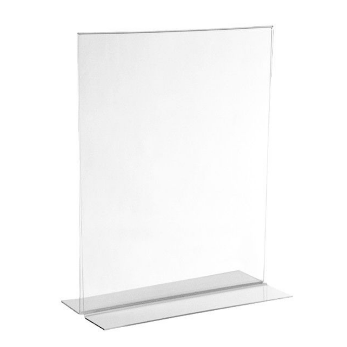 Bottom Loading Sign Holders | Clear Acrylic - Eddie's Hang-Up Display Ltd.