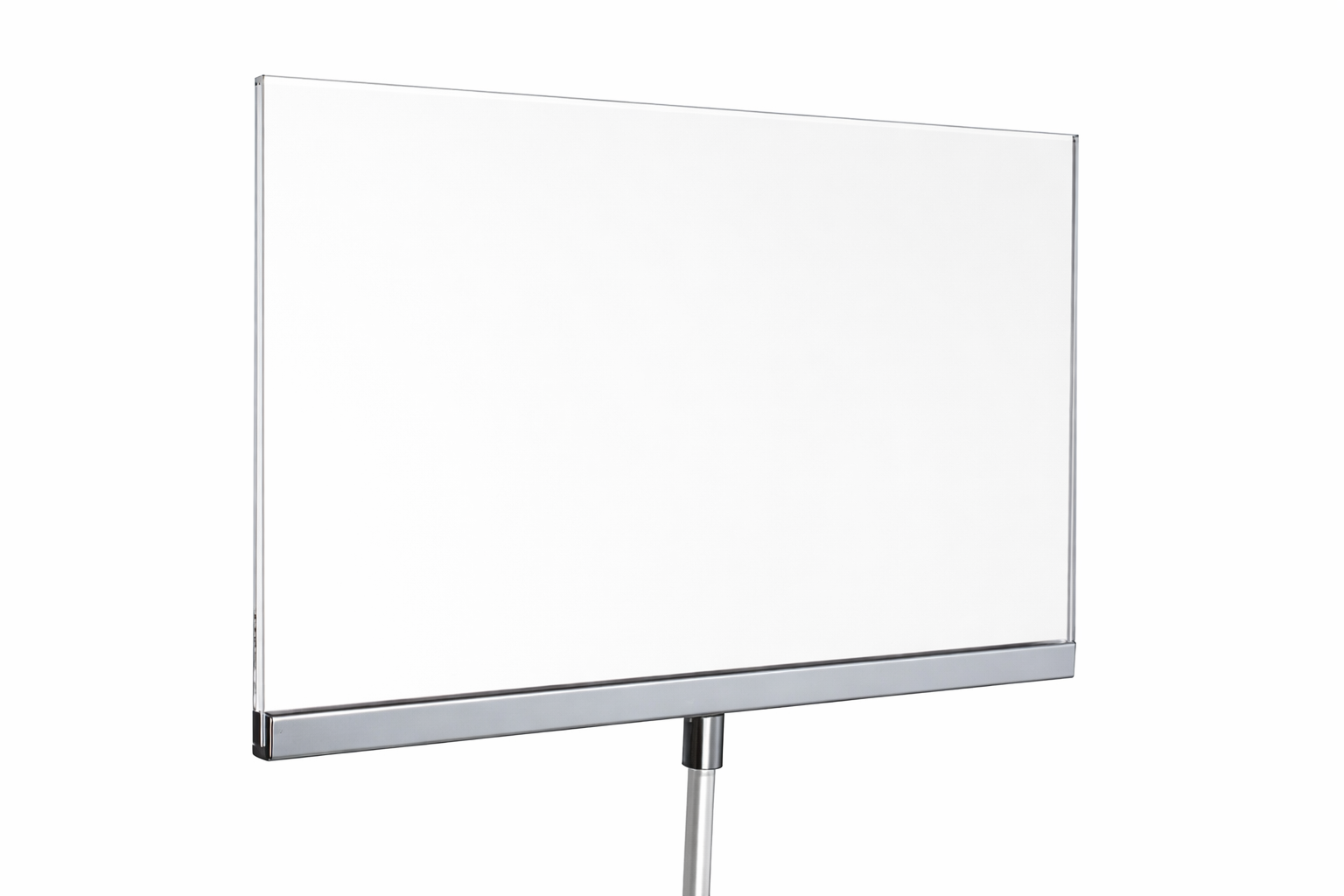 Acrylic Sign Holders With Metal Channel | 3/8