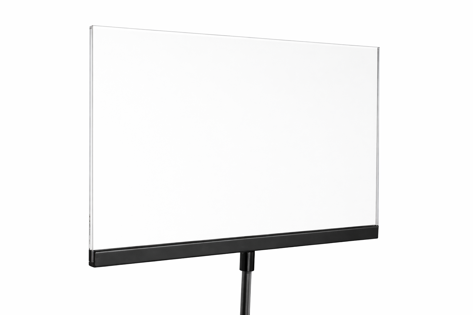 Acrylic Sign Holders With Metal Channel | 3/8" Fitting - Eddie's Hang-Up Display Ltd.