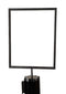 Sign Holder for Stanchions | Black | 11-1/2" x 9-1/4" - Eddie's Hang-Up Display Ltd.