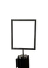 Sign Holder for Stanchions | Black | 7" x 5-1/2" - Eddie's Hang-Up Display Ltd.