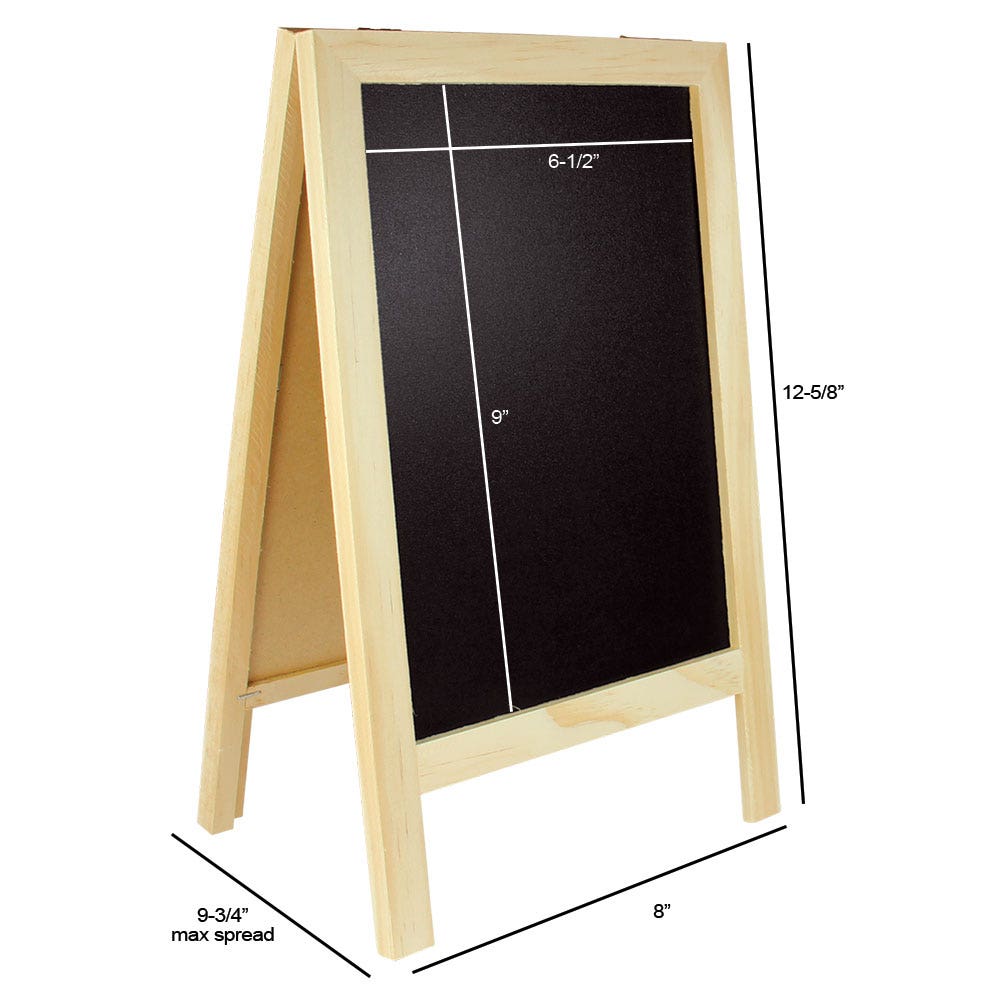 Countertop Chalkboard | Large - Eddie's Hang-Up Display Ltd.