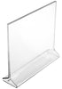 Top Loading Countertop Sign Holders | Clear Acrylic - Eddie's Hang-Up Display Ltd.