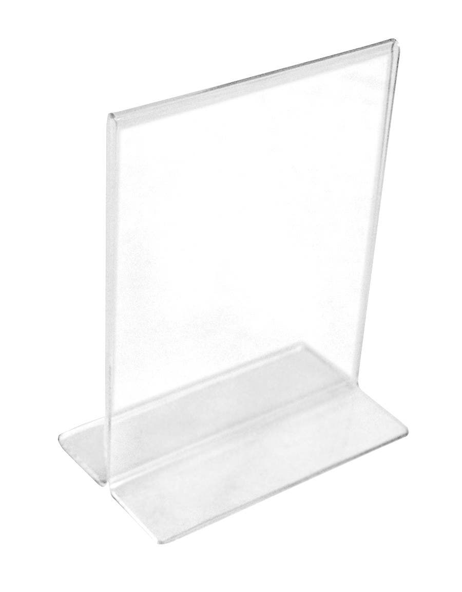 Bottom Loading Sign Holders | Clear Acrylic - Eddie's Hang-Up Display Ltd.