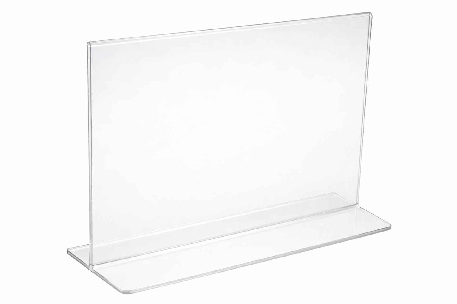 Bottom Loading Sign Holders | Clear Acrylic - Eddie's Hang-Up Display Ltd.