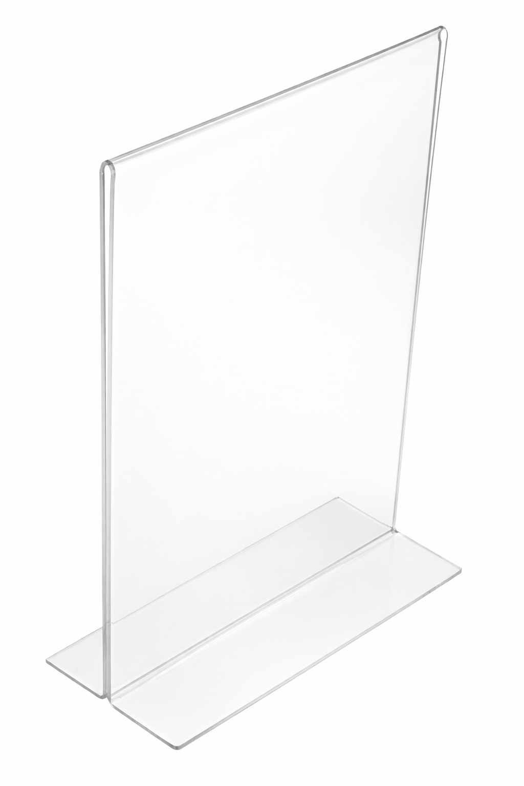 Bottom Loading Sign Holders | Clear Acrylic - Eddie's Hang-Up Display Ltd.